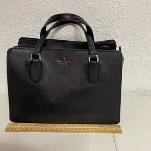 ☆ KATE SPADE HANDBAG SATCHEL HANDLES BLACK BAG (Laurel Way Reese)